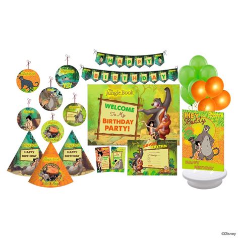 Disney The Jungle Book Party Decorations - 90 Piece: Amazon.in: Toys ...