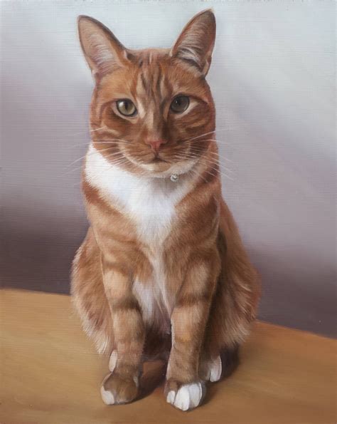 CAT PORTRAIT - Oil Painting - Pet Portrait - Cat Painting - Tabby Cat Art
