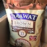Daawat Brown, Cooks in 15-minute, Full Bran Intact, Fibre-Rich Basmati ...