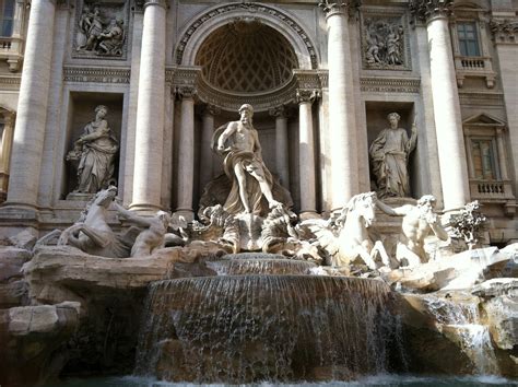Free Images : palace, statue, trevi fountain, sculpture, roman ...