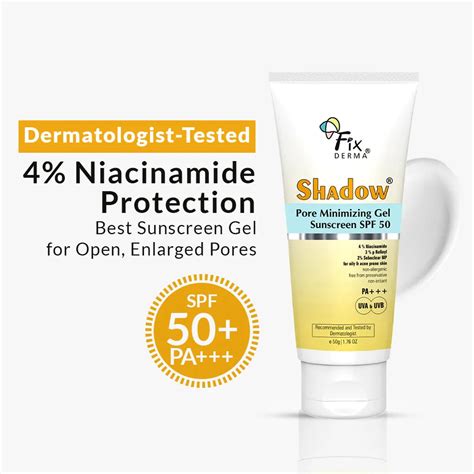 Fixderma Shadow Pore Minimizing Gel Sunscreen SPF 50 – Fixderma Skincare