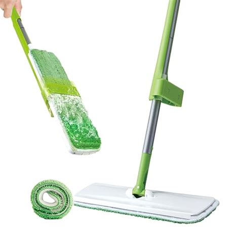 Scotch-Brite Hands-Free Microfiber Flat mop with 1 Extra mop Head ...