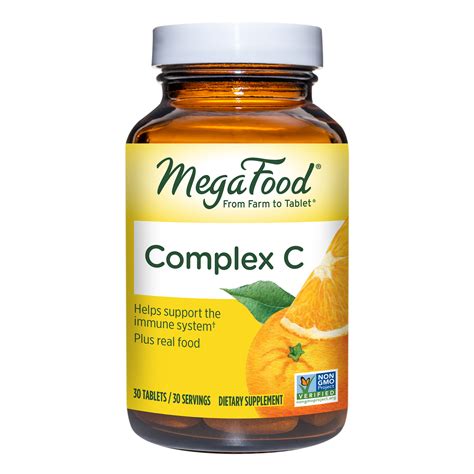 Complex C - Mineral Supplement, 60 Day / 60ct / MegaFood - Food Based Vitamins & Supplements ...