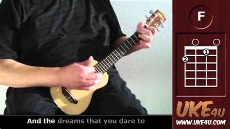 Over the Rainbow Ukulele Tutorial 的图像结果