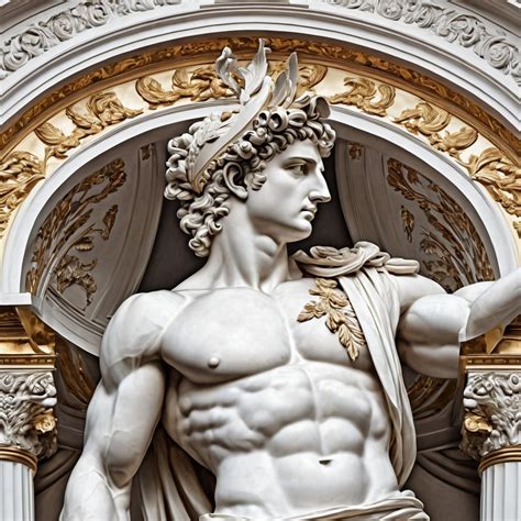 Classical Greek Male War Statue | Stable Diffusion Online