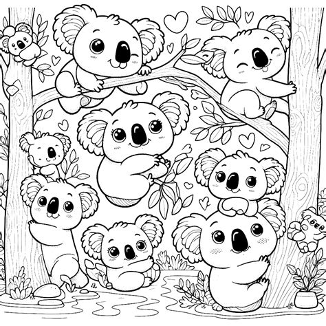Koala Coloring Pages 8 - Coloring Pages Gem