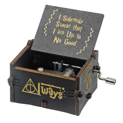 Buy DAVUD Harry Potter Music Box,Wooden Hand Crank Music Box,Happy ...