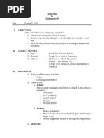 Image result for Possible Learning Objective for Lesson On Probability