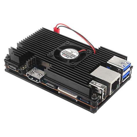 Orange pi5 aluminum alloy case cooling radiator with heatsink fan ...