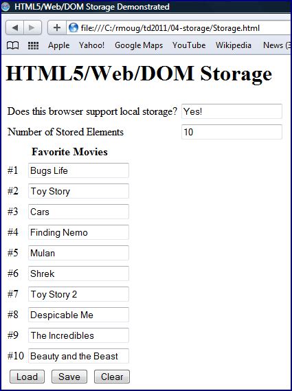 HTML5 Local Storage 的图像结果