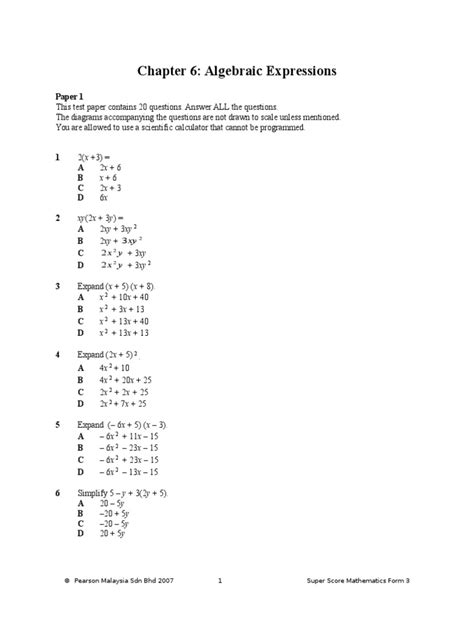 Image result for Form 3 Math Chapter 6