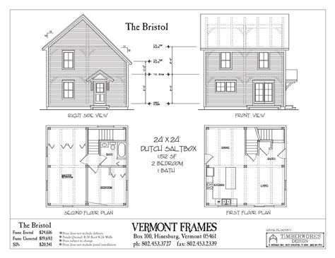 Bristol Dutch Saltbox | Floor plans, House plans, Micro house plans
