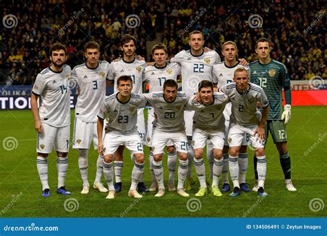 Russia National Football Team before UEFA Nations League Match Sweden ...