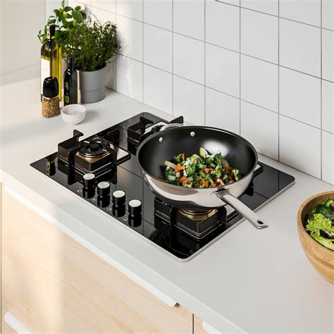 FÖRGYLLA gas hob, black, 65 cm (255/8") - IKEA