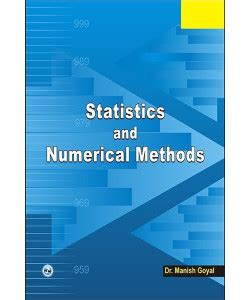 Statistics and Numerical Methods: Buy Statistics and Numerical Methods ...