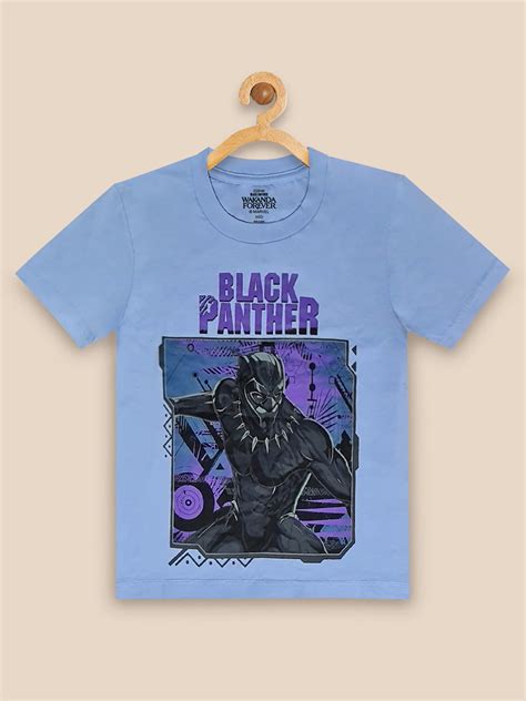 Kids Boys Black Panther Blue Tshirt – Kidsville