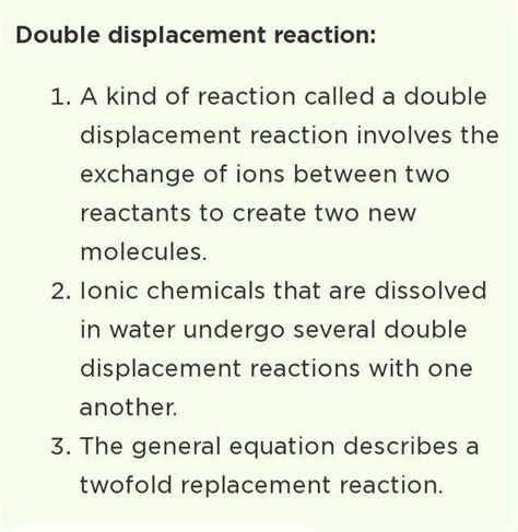 suggest me some questions of balance of double displacement - Brainly.in