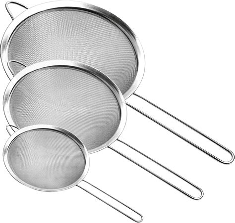 Amazon.com: Supercenter Fine Mesh Strainer, Stainless Steel Fine Mesh ...