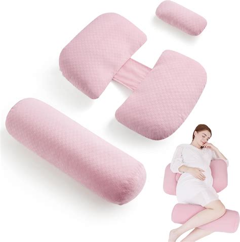 Amazon.com: Pregnancy Pillows for Sleeping, Soft Maternity Body Pillow for Side Sleeper, Support ...