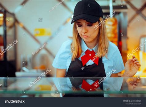 Unhappy Fast Food Worker
