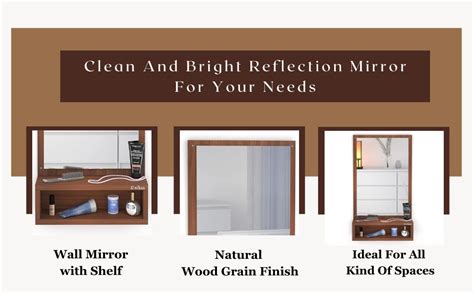 Buy Anikaa Jinny Engineered Wood Dressing Wall Mirrors Wall Hanging ...