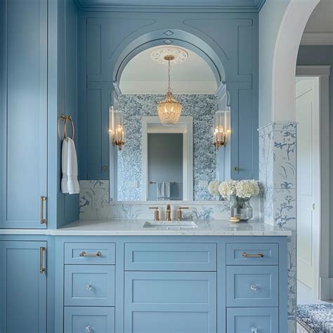 Unlock the Serene Charm of Blue Vanity Bathroom Ideas.