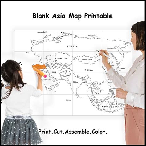 Image result for Asia Map Printable