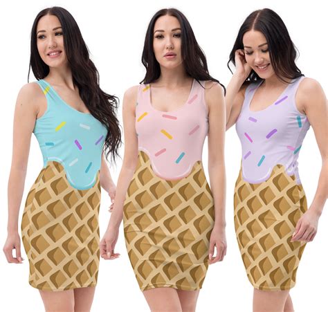 Womens Halloween Costumes Ice Cream Dress Costumes for Teen - Etsy
