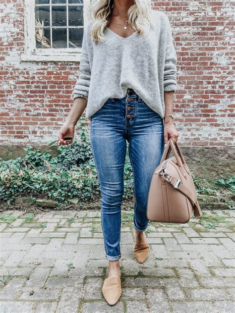 Cozy Gray Sweater + Madewell Jeans - Style Cusp | Fashion outfits ...