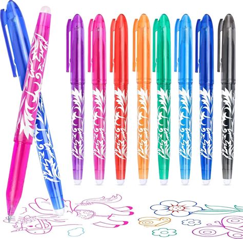 Amazon.com: KERIFI Erasable Pens Rub Out Pen, 0.5mm Erasable Gel Pen ...