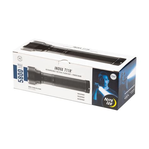 Buy Nite IzeINOVA T11R Rechargeable Flashlight and Power Bank - Long ...