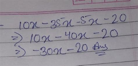 find the product using suitable properties. 10 x -35 x -5 x -20 ...