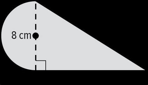 What is the area of the figure? Use 3.14 for π. Round to the nearest ...