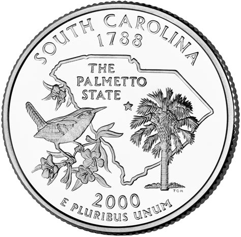 Quarter Dollar 2000 South Carolina, Coin from United States - Online ...