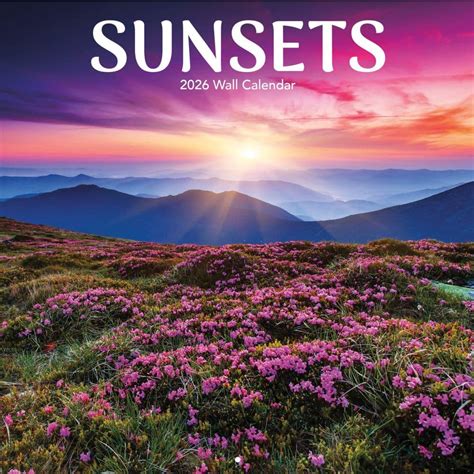 Sunsets 2026 Wall Calendar - Calendars.com