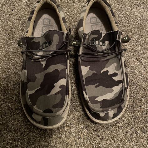 Camo hey dudes loafers size men’s us 10 - Depop