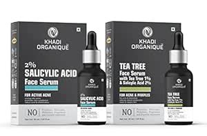 Khadi Organique Salicylic Acid & Tea Tree Face Serum 60 ml | Skin ...