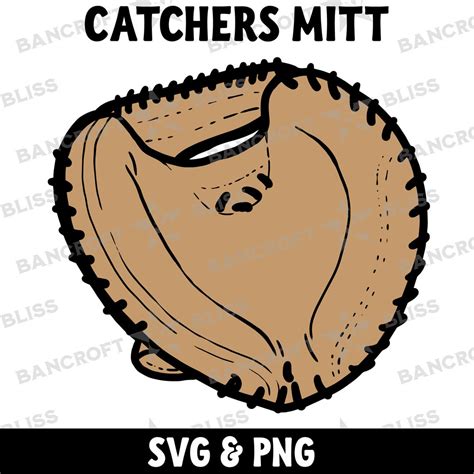 Catchers Mitt SVG Baseball SVG Baseball Mitt SVG Catchers Mitt Png ...