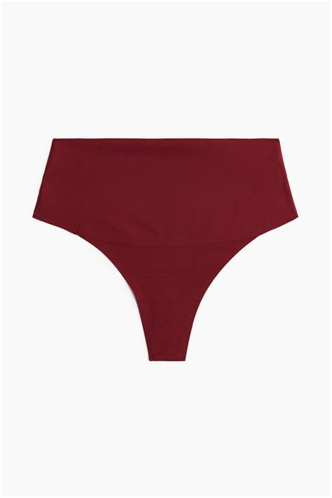 Medium Shape Thong briefs - Dark red - Ladies | H&M IN