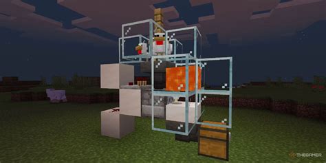 Image result for Minecraft Automatic Cooked Chicken Farm