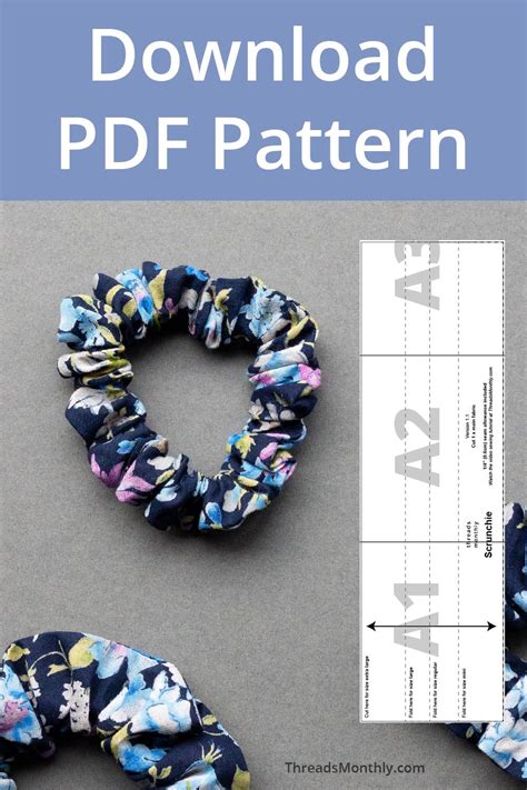 Image result for Printable Scrunchie Pattern