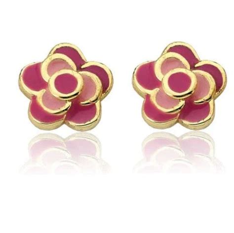 Frosted Flowers Pink & Hot Pink Petals Flower Earring – Popup Kids