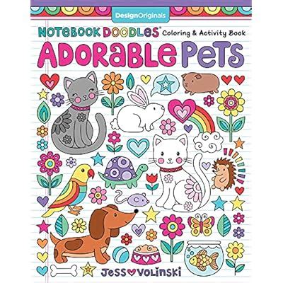 Notebook Doodles Adorable Pets: Coloring & India | Ubuy