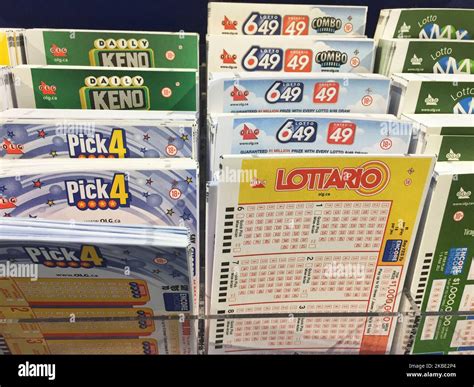 Lottery number selection slips seen at a shop as the largest lottery ...
