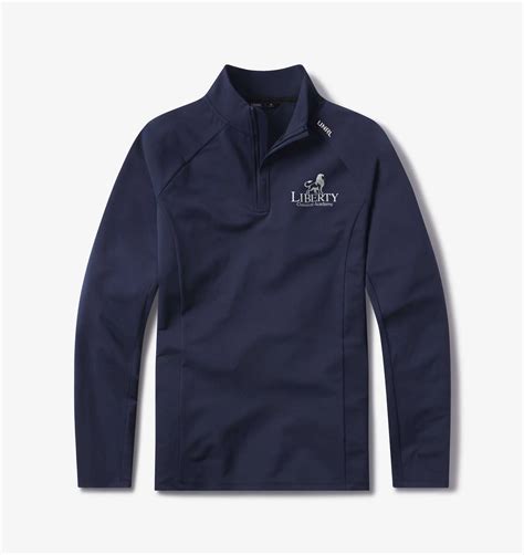 Men's Navy Quarter Zip Sweater - Liberty Classical Academy