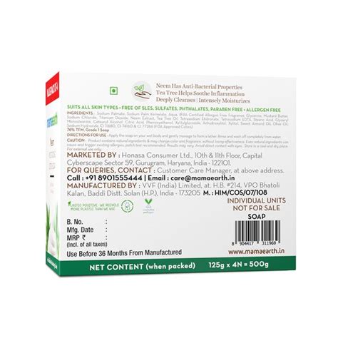 Neem Moisturizing Lotion Soap with Neem & Tea Tree for Skin ...