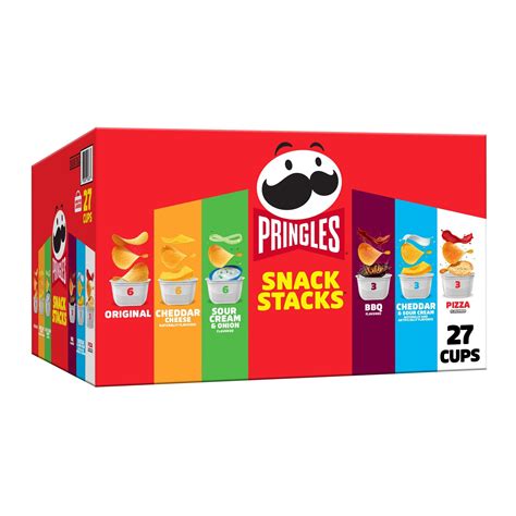 Buy Pringles Snack Stacks Potato Crisps Chips, Flavored Variety Pack ...