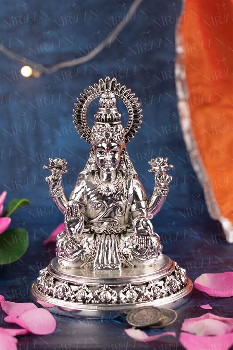 Saraswati Murti | Silver-Plated Saraswati Idol | 6 Inches – Nirvaan Arts