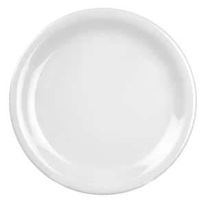 Buy Excellanté White Melamine Collection 6-1/2-Inch Narrow Rim Round ...