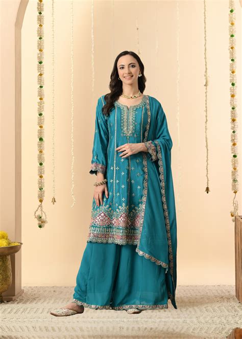 Rani Sharara - Pure Chinon – Begum Shop